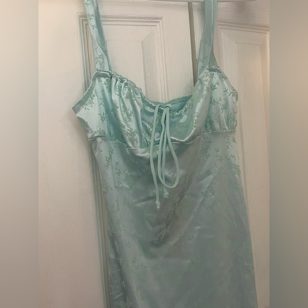 MOTEL ROCKS TEAL DRESS